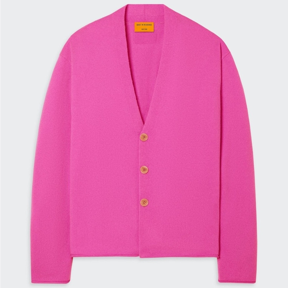 NWT Guest in Residence Everywhere Cardigan Fuschia Size Small